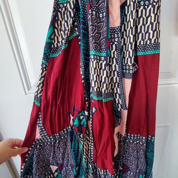 HP! NWT Anthropologie Virginia Wrap Maxi Dress - Picture 7 of 10